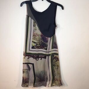 Maria Valentina Noite Sleeveless Dress Print Black
